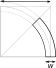 a diagram showing the trigonometry of a curved piece of track